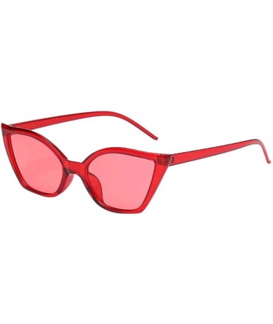 Cat Eye Retro Polarized Cateye Sunglasses - Women Vintage Cat Eye Sun Glasses UV400 Protection - Red - C518TDAWUC0 $7.41