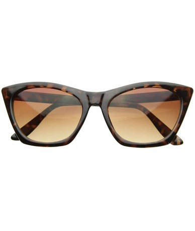 Cat Eye Unique Cateyes Vintage - Fashion Medium Womens Cat Eye Sunglasses (Tortoise) - C31188H1YNV $19.73