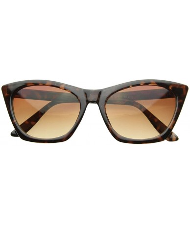 Cat Eye Unique Cateyes Vintage - Fashion Medium Womens Cat Eye Sunglasses (Tortoise) - C31188H1YNV $7.79