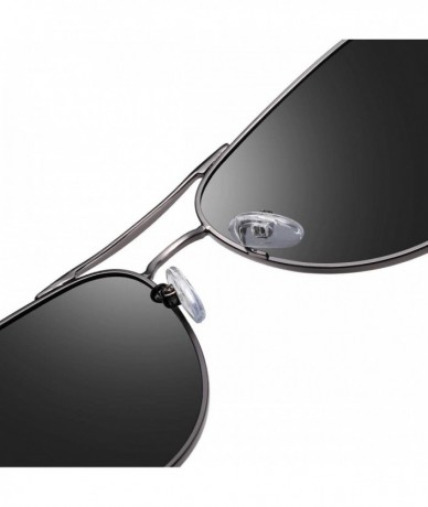 Rectangular Mens Polarized Driving Sunglasses For Mens Women Al-Mg Metal Frame Lightweight Fishing Sports Outdoors - D - C819...
