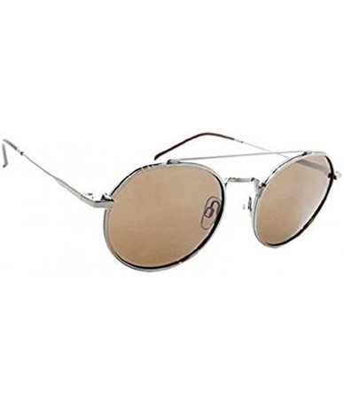 Rectangular Flywheel Sunglasses & Carekit Bundle - Shiny Gun / Brown Polarized W/ Silver Flash Mirror - CC18OEMZYSZ $33.99