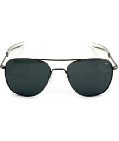 Square Sunglasses Men women vintage American Army Military Optical AO Sun Glasses Oculos - C6black-black - CS18TM5O77S $16.04