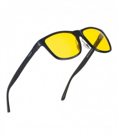 Sport HD Night Vision Driving Glasses Anti Glare Polarized Safe Trendy Stylish Sunglasses for Men Women - CA18ASG4TGR $22.07