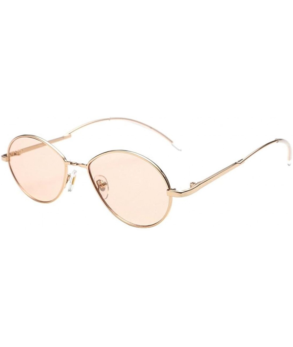 Oval Women's Retro Cat Eye Oval Shades Frame UV Protection Polarized Sunglasses - C - CM18E7KQEWT $13.51