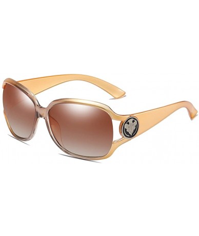 Oval Polarized Sunglasses for Women Antiglare Anti-ultraviolet UV400 Lens Fishing Driving Glasses Elegance - C618WCHUR0G $20.88