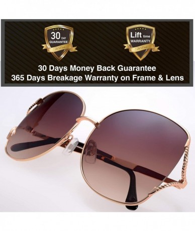 Aviator Classic Crystal Elegant Women Beauty Design Sunglasses Gift Box - L143-gold - C518M0TZ089 $19.76