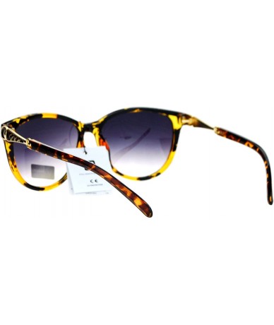 Butterfly VG Occhiali Womens Fashion Sunglasses Classic Designer Style Shades - Amber Tort (Smoke) - CN187NOS9DE $7.87