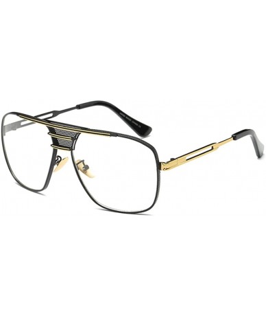 Oversized Retro Oversized Pilot Sunglasses For Men Women Unisex Metal Frame - Multicolored - CN185U8YDXW $30.85