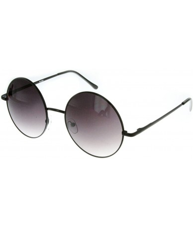 Shield Evelyn" Women's Designer Retro Round Sunglasses with Spring Hinge - Black W/ Plum Lens - C612F84W7HN $27.64