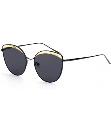 Aviator 2019 new sunglasses - ladies two-color eyebrow sunglasses - marine sunglasses fashion - A - CP18SMS7KD4 $45.47