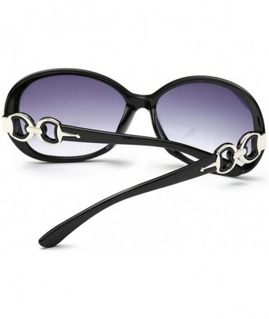 Oversized Vintage Round Sunglasses Women Fashion Brand Designer Classic Steam Punk Mirror Sun Glasses Female - Brown - C3198A...
