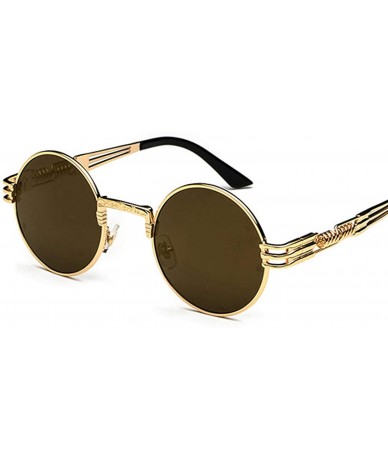 Goggle Fashion Round Eyeglasses Women Vintage Spring Glasses Legs Sunglasses Luxury Punk Lentes - C4 Black Red - CN198A3O3S9 ...