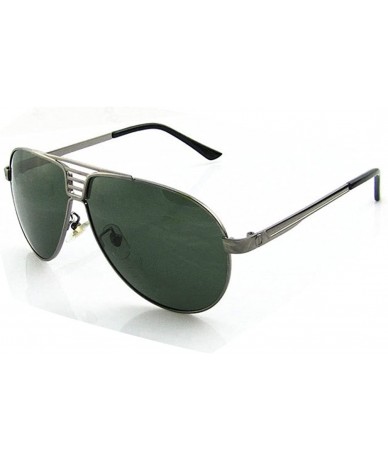 Oversized Polarized Men's Sunglasses Alloy Frame X-MEN Coool Sunglasses Lens 60mm - Grey/Green - CA12E0NTQQ3 $15.86