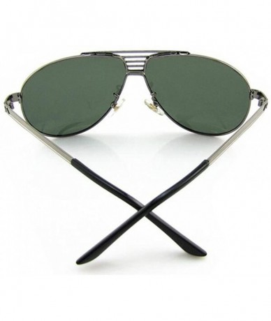 Oversized Polarized Men's Sunglasses Alloy Frame X-MEN Coool Sunglasses Lens 60mm - Grey/Green - CA12E0NTQQ3 $36.72