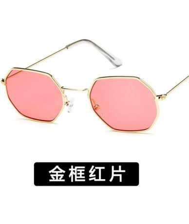 Square Fashion Ladies Retro Eye Classic Women Sunglasses Tinted Color Lens Small Square Frame Sun Glasses - 4 - CR198ZT7Y03 $...
