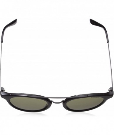 Round unisex-adult Ca123/S Round Sunglasses - Shiny Black Matte Black/Brown - CD12DAO30WX $31.59