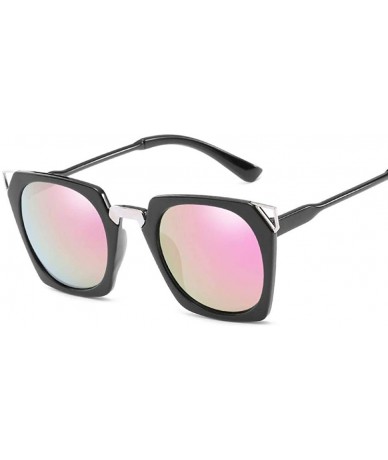 Aviator Fashion Cat Eye Women Sunglasses Vintage Mirror Female Sun Glasses Women 1 - 6 - C418XE0G07O $22.37