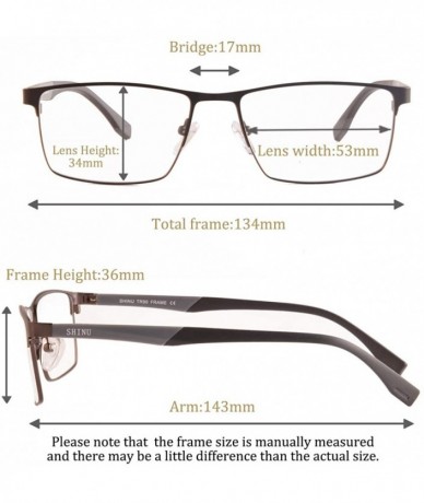 Rectangular Mens Rectangle Frame Computer Blue Light Blocking Health Glasses- Filter Harmful Blue Rays-SH093 - Blue - CY18NOM...