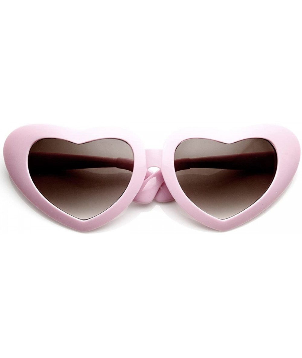 Oversized Super Oversized Large Novelty 9 Inch Wide Heart Shape Sunglasses (Pink) - C211EFVSLZN $11.50