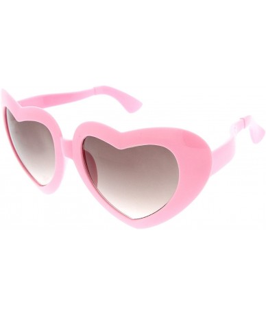 Oversized Super Oversized Large Novelty 9 Inch Wide Heart Shape Sunglasses (Pink) - C211EFVSLZN $11.50