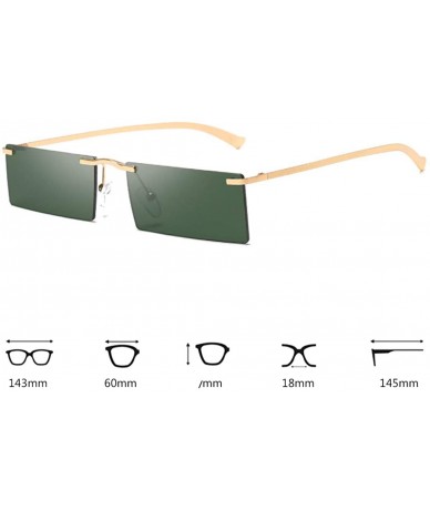 Oval Retro Vintage Small Square Eyeglasses Plastic Lenses Sunglasses UV400 - Dark Green - CC18NRNQQ96 $19.22