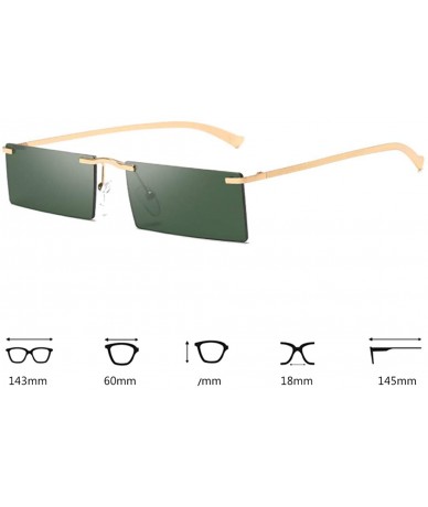 Oval Retro Vintage Small Square Eyeglasses Plastic Lenses Sunglasses UV400 - Dark Green - CC18NRNQQ96 $8.31