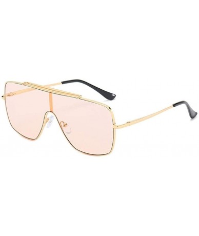 Oversized One Piece Oversized Sunglasses for Men and Women Driving Eyewear Shades UV400 - Black Black - CC1908G2HSR $25.73