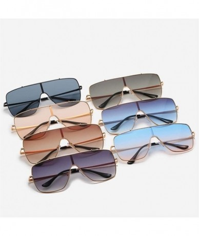 Oversized One Piece Oversized Sunglasses for Men and Women Driving Eyewear Shades UV400 - Black Black - CC1908G2HSR $25.73