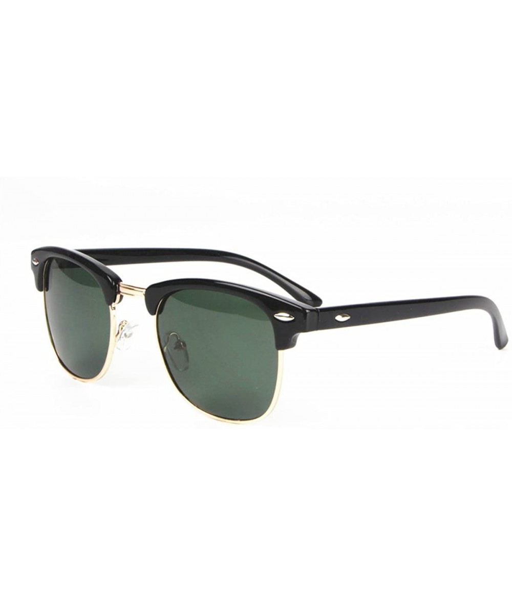 Aviator Sunglasses Women Men Classic Style Polarized Sun glasses - Black Frame Green Lens - CP184KOOQRI $13.54