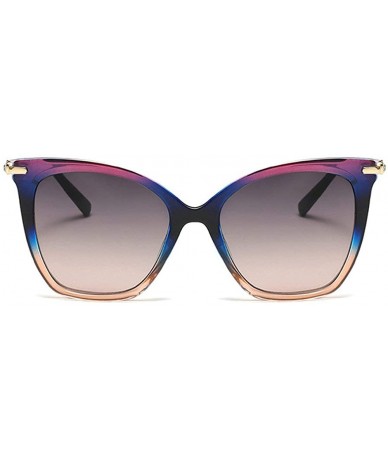 Square 2020 New Women Square Cat Sunglasses Fashion Brand Designer Red Shades Square Sun Glasses Men Vintage UV400 - C0194TEQ...