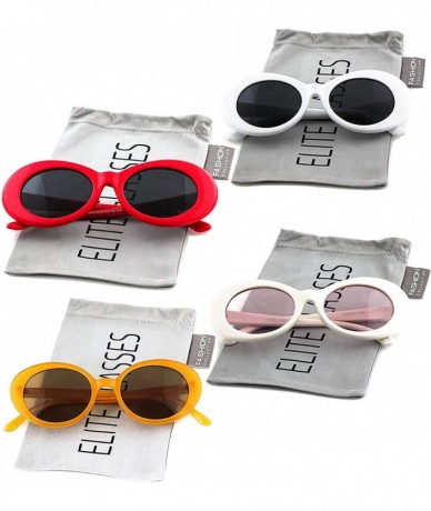 Oversized Vintage NIRVANA Kurt Cobain Round Sunglasses For Women Men Eyewear - CQ18HUZLR2X $46.59