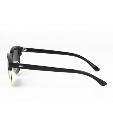 Aviator Sunglasses Women Men Classic Style Polarized Sun glasses - Black Frame Reflection Lens - CC184KS742U $11.95