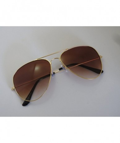 Rectangular Men Women Classic Metal Designer Sunglasses Black Luxury Accessory (Tea Gold) - Tea Gold - CF195MAIY4U $10.50