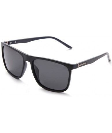 Oversized Polarized UV 400 Sunglasses Men Women Classic Big Frame Sun Glasses - Matte Blue - C119720KZRK $34.68