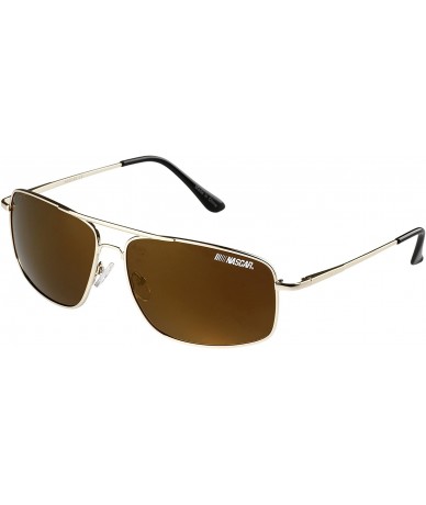 Round Crewchief Polorized Polarized Round Sunglasses - Gold - CW17Z38W46N $41.76