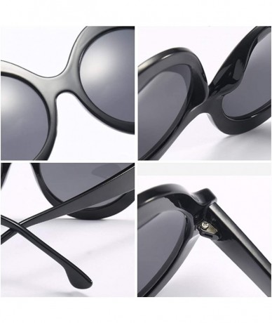 Aviator Oversized Retro Round Sunglasses Candy color Hinge Women Sun Glasses - Light Tea - CK18NHOK5Z9 $9.96