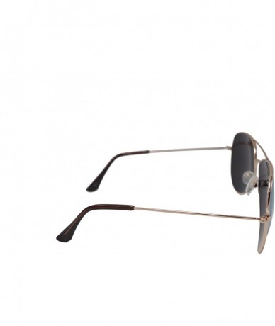 Aviator Premium Fashion Full Mirror lens Aviator Sunglasses JX3025 - Gold - CM11LNJKX0V $18.05
