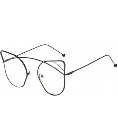 Goggle Women Unisex Fashion Cat Eyes Sunglasses New Shades Acetate Frame UV Glasses Sunglasses - B - CN18SX6TCRA $17.97