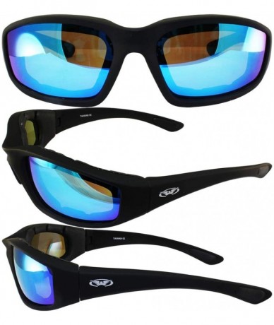 Sport Eyewear Black Frame Kickback Riding Glasses with GT Lenses - G-Tech Blue Lens - C411J8N5KVB $14.99