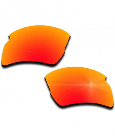 Sport Polarized Replacement Lenses Flak 2.0 XL Sunglasses - Multiple Colors - Orange Red Mirrored Coating - CA18CZTRQIO $10.08