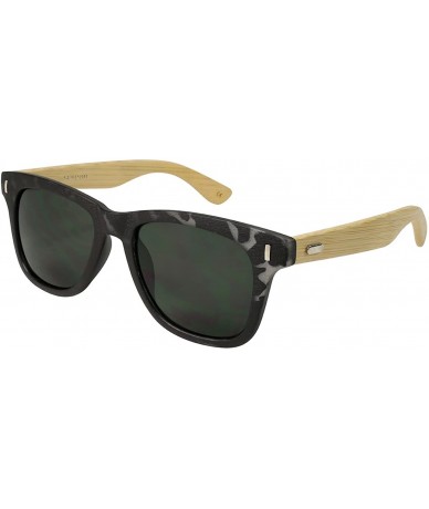 Wayfarer Classic Genuine Horned Rim Bamboo Sunglass 540845BM-SD - Clear Grey Demi - CO124QYSP5J $13.51