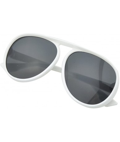 Oversized Female Exaggerated Oversized Plastic Sunglasses for Fancy Women with Sunglasses Case - White Gray - C518CSRUMDX $11.01