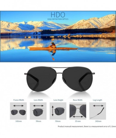 Goggle Polarized Sunglasses Aviator Sunglasses for Men - Polarized Aviator Sunglasses for Men Sunglasses Man FD9002 - C618KO3...
