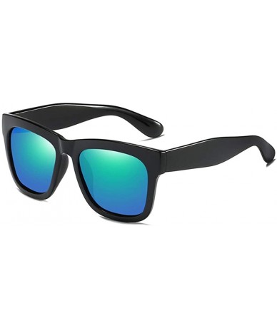 Sport Polarized Sunglasses for Men and Women Semi-Rimless Frame Driving Sun Glasses 100% UV Blocking - D - CQ197TYQ3WD $11.87