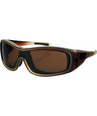 Wrap Zoe Convertible Sunglasses-Brown/Brown - CU110YJU6XZ $103.22