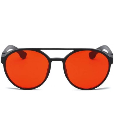 Square Men Vintage Eyewear Sunglasses Retro Eyewear Fashion Radiation Protection Goggle (Red) - Red - CT18R3DCEN2 $19.84