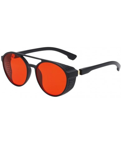Square Men Vintage Eyewear Sunglasses Retro Eyewear Fashion Radiation Protection Goggle (Red) - Red - CT18R3DCEN2 $20.08
