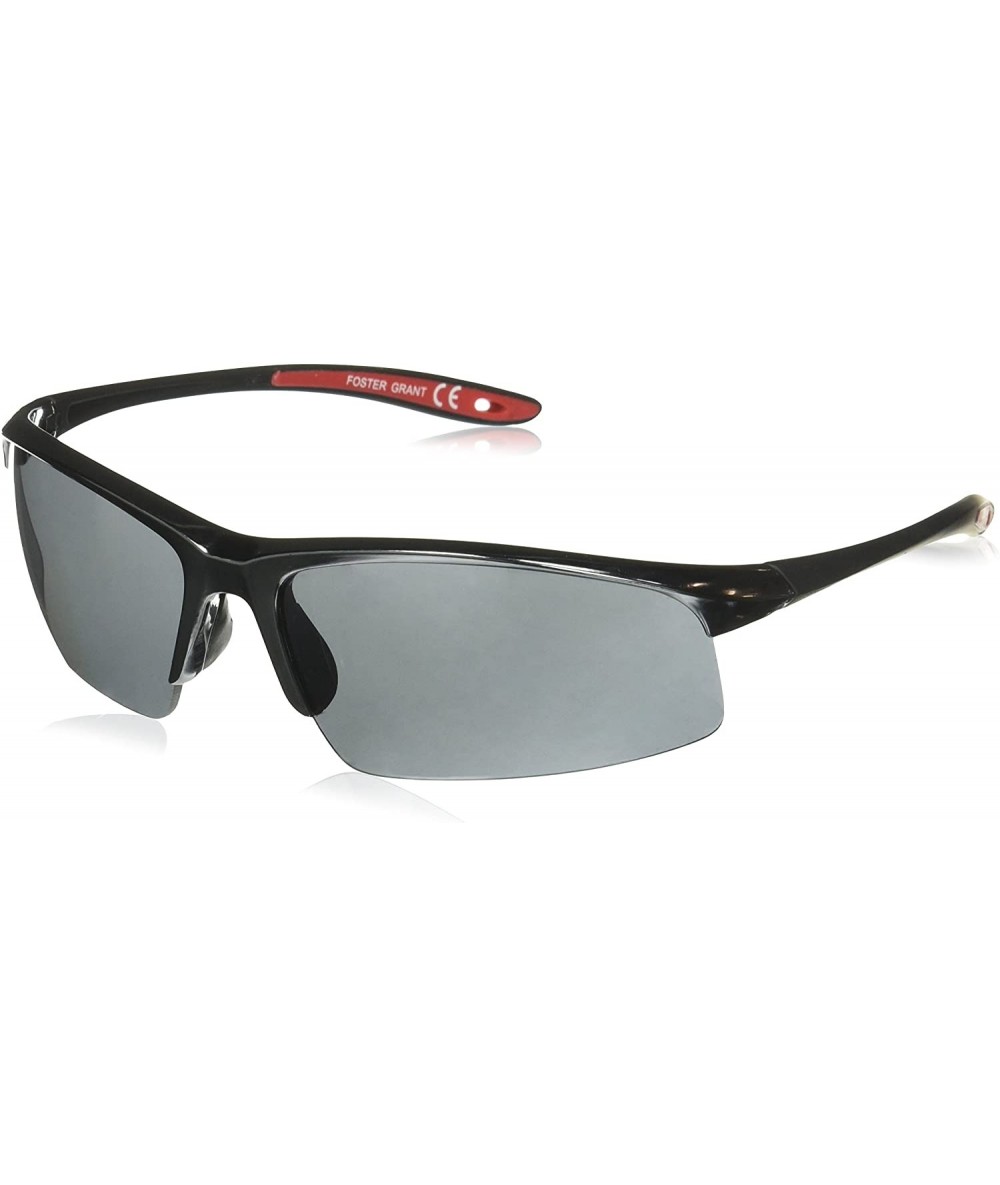 Wrap Men's Lift Off Wrap Sunglasses- Gunmetal/Smoke with Silver Flash- 192.4 mm - CN12OBQW9RA $11.25
