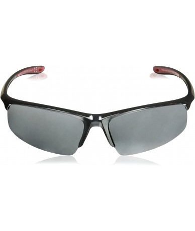 Wrap Men's Lift Off Wrap Sunglasses- Gunmetal/Smoke with Silver Flash- 192.4 mm - CN12OBQW9RA $11.25