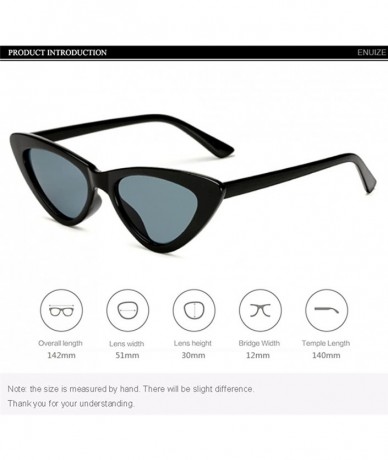 Oval Men Women Vintage Sunglasses Cat Eye Luxury Brand Designer Summer Style Retro Small - Purple - C118G4EI64S $13.51